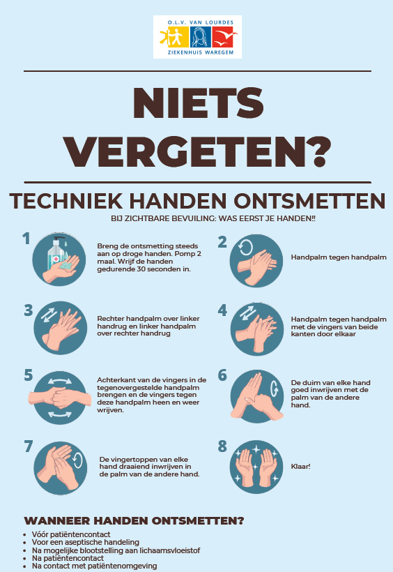 affiche techniek handen ontsmetten
