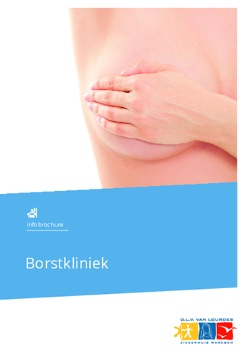 brochure borstkliniek