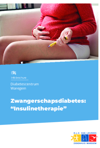 infobrochure insulinetherapie zwangerschapsdiabetes