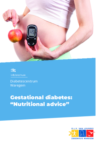 Gestational diabetes: nutritional advice