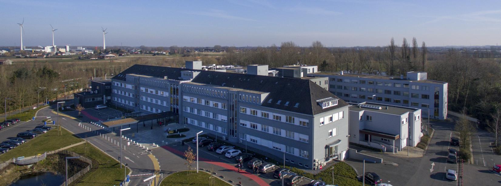 luchtbeeld ziekenhuis waregem